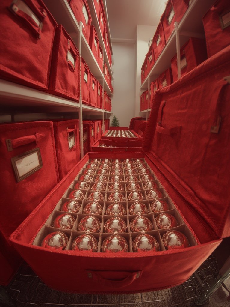 ornament storage in action