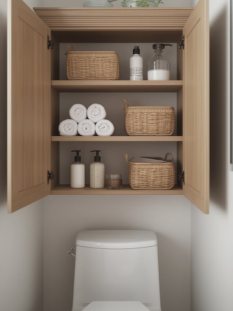 toilet storage in action