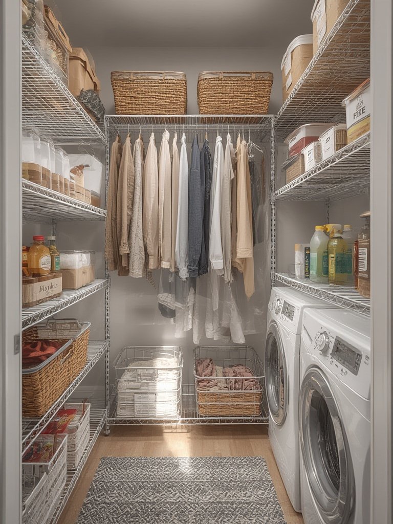 wire shelving in action