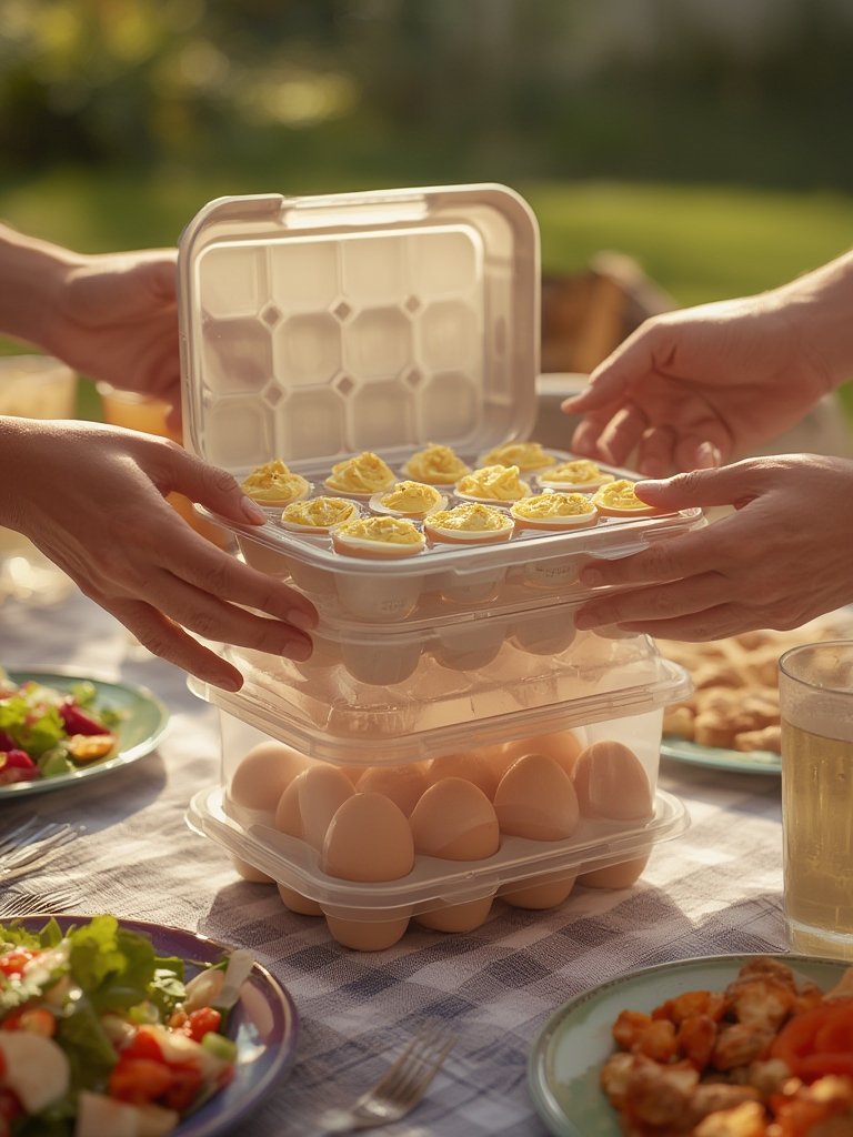 egg carrier in action