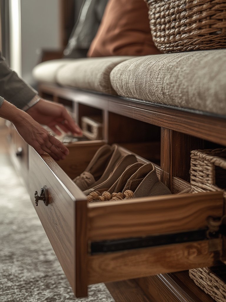 entryway storage bench - Illustration 2