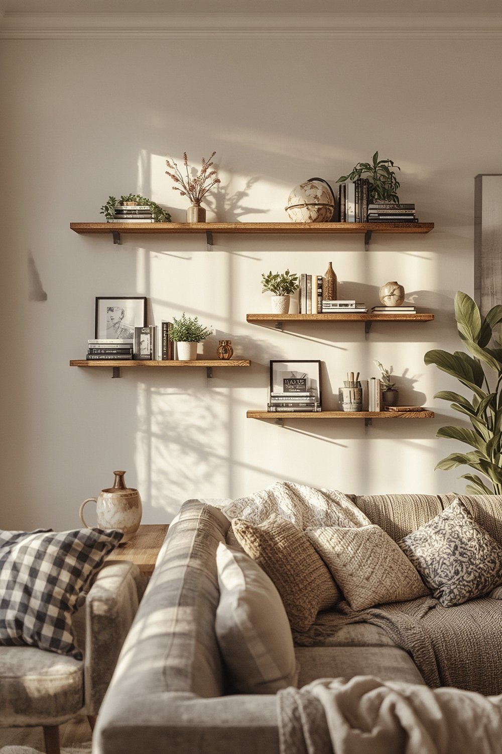 Floating shelves product view