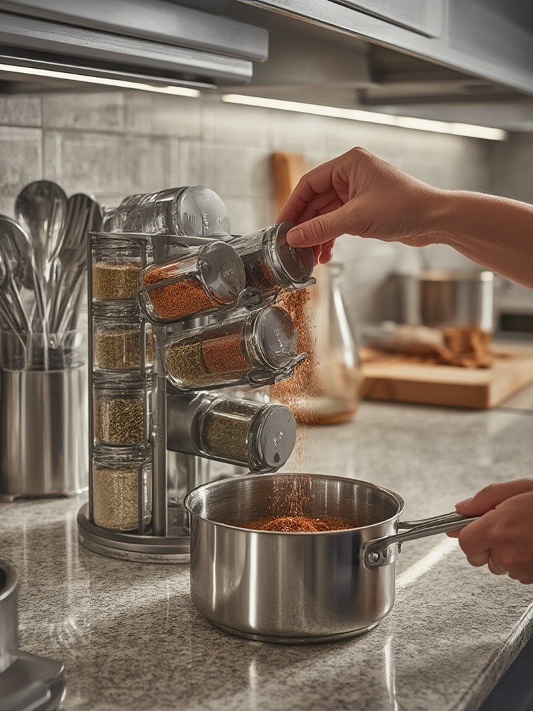 spice rack in action