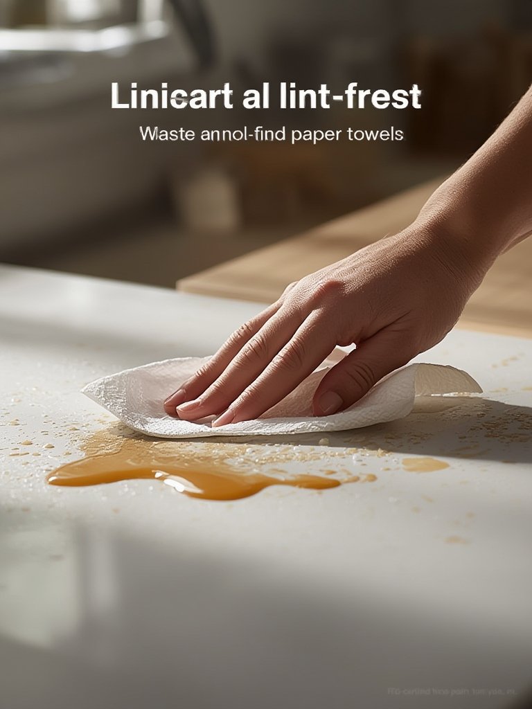 paper towels in action