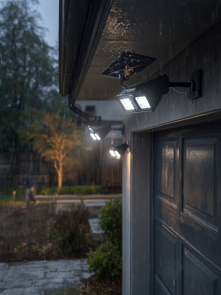 solar lights in action