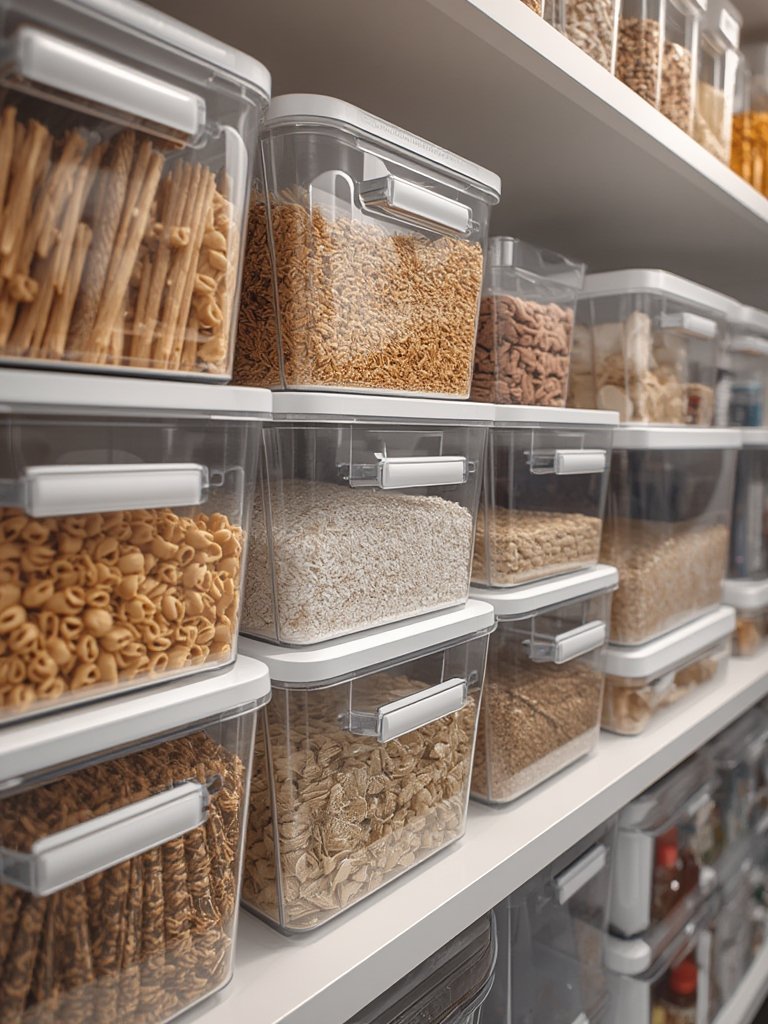 storage bins in action