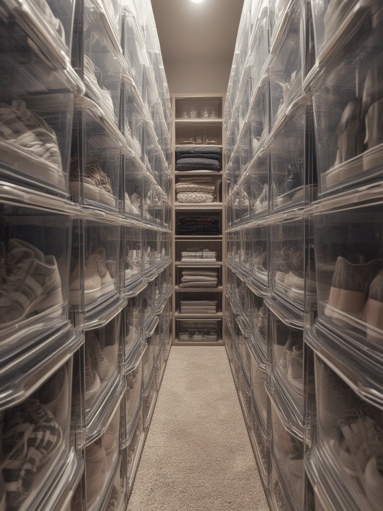 shoe organizer in action