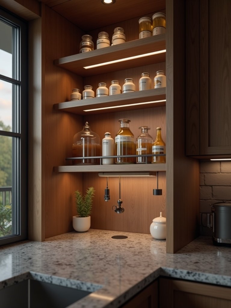 Command spray bottle holder in action