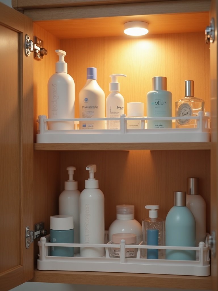 undersink organizer in action