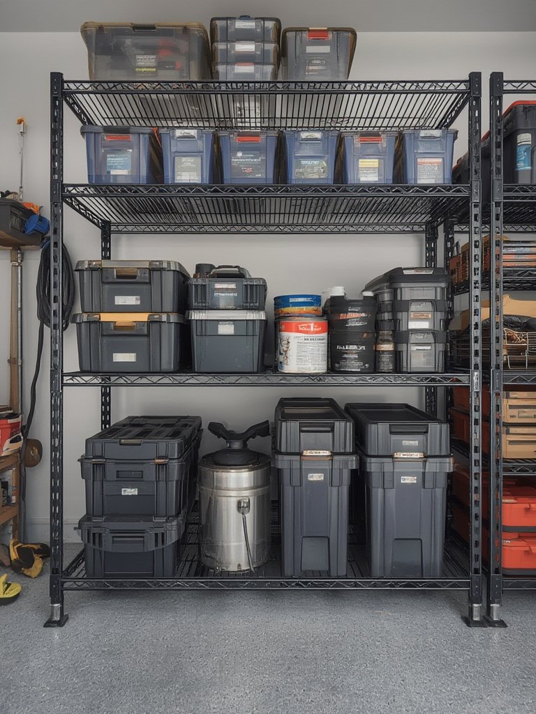 wire shelving in action