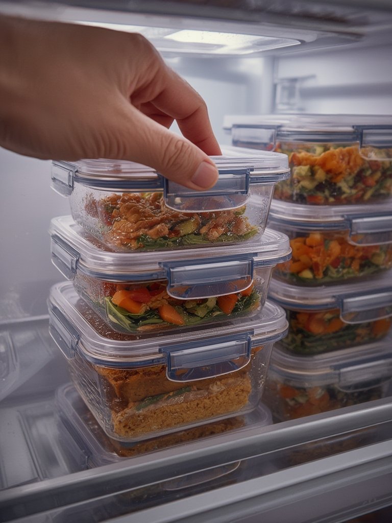 deli containers in action