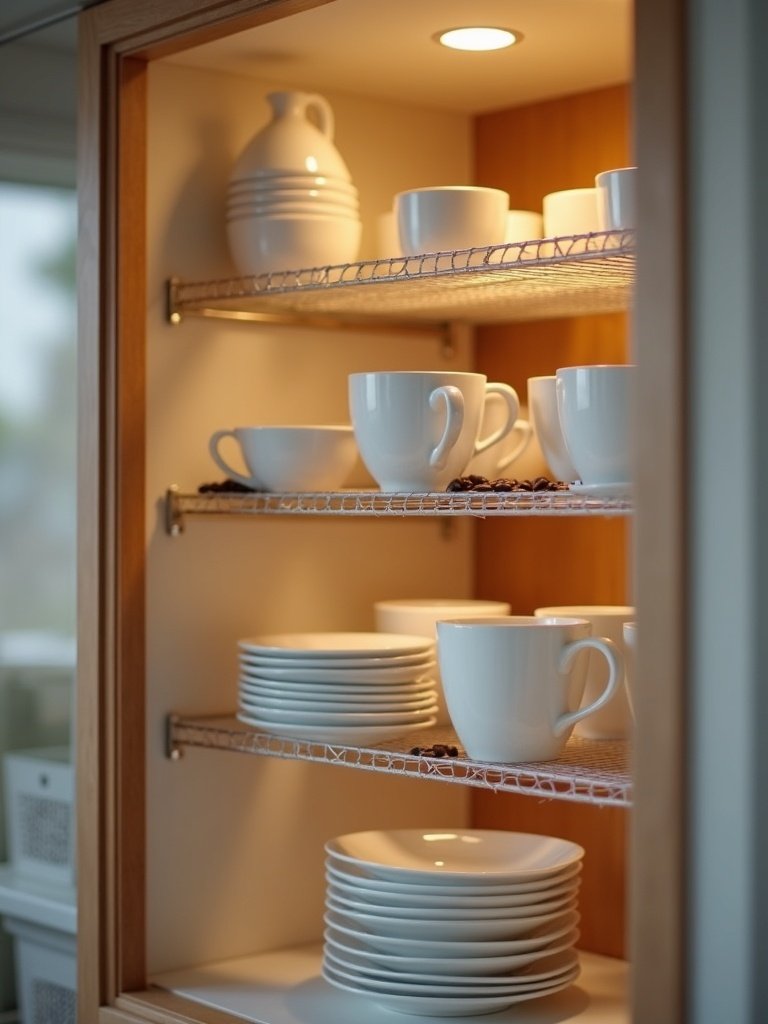 cabinet organizer in action