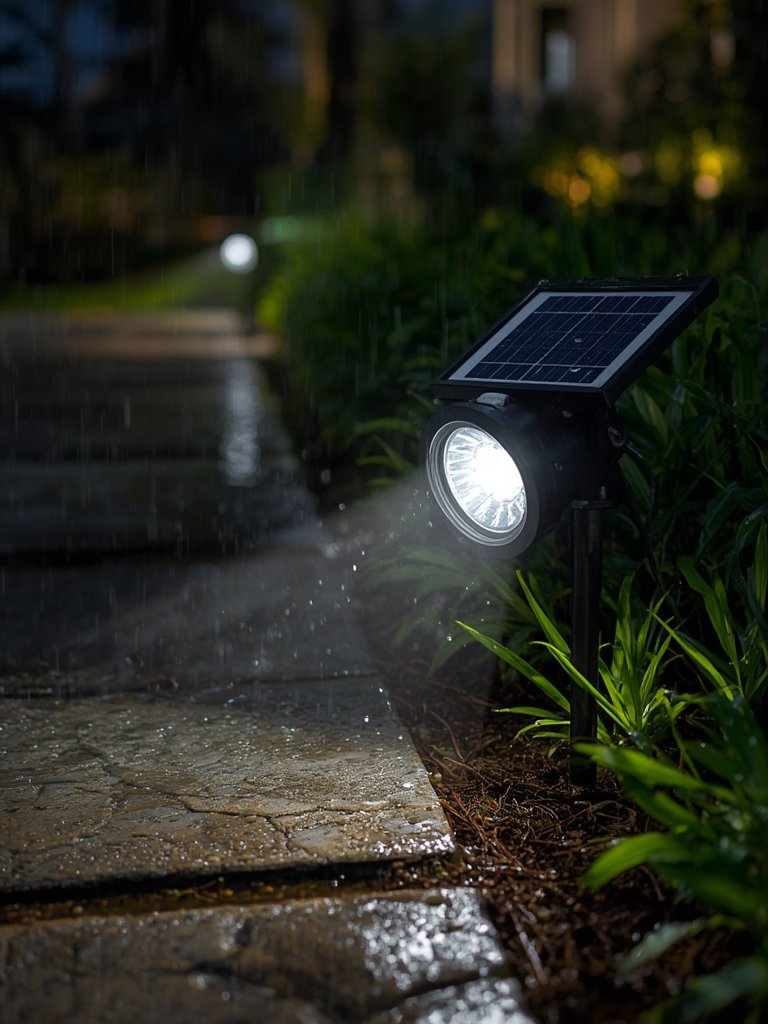 solar spotlight in action