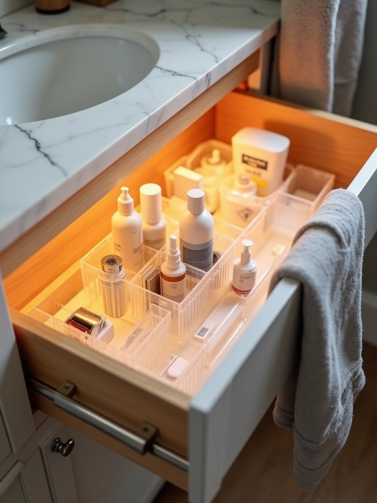 drawer organizer in action