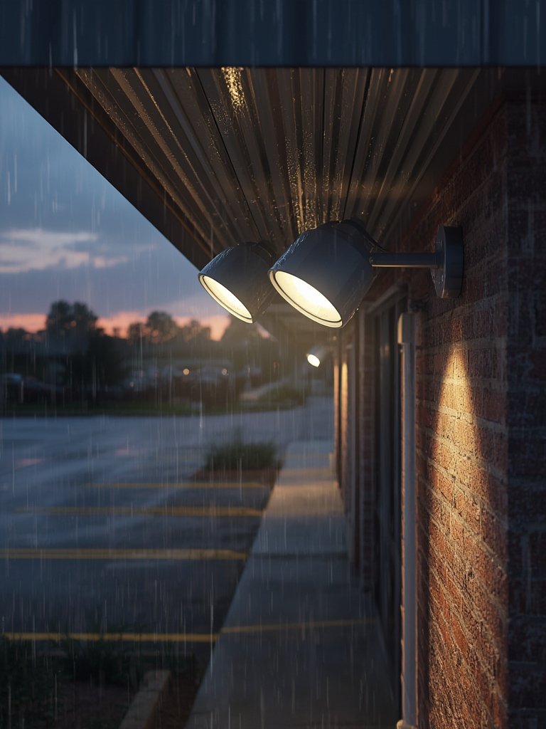 flood light in action