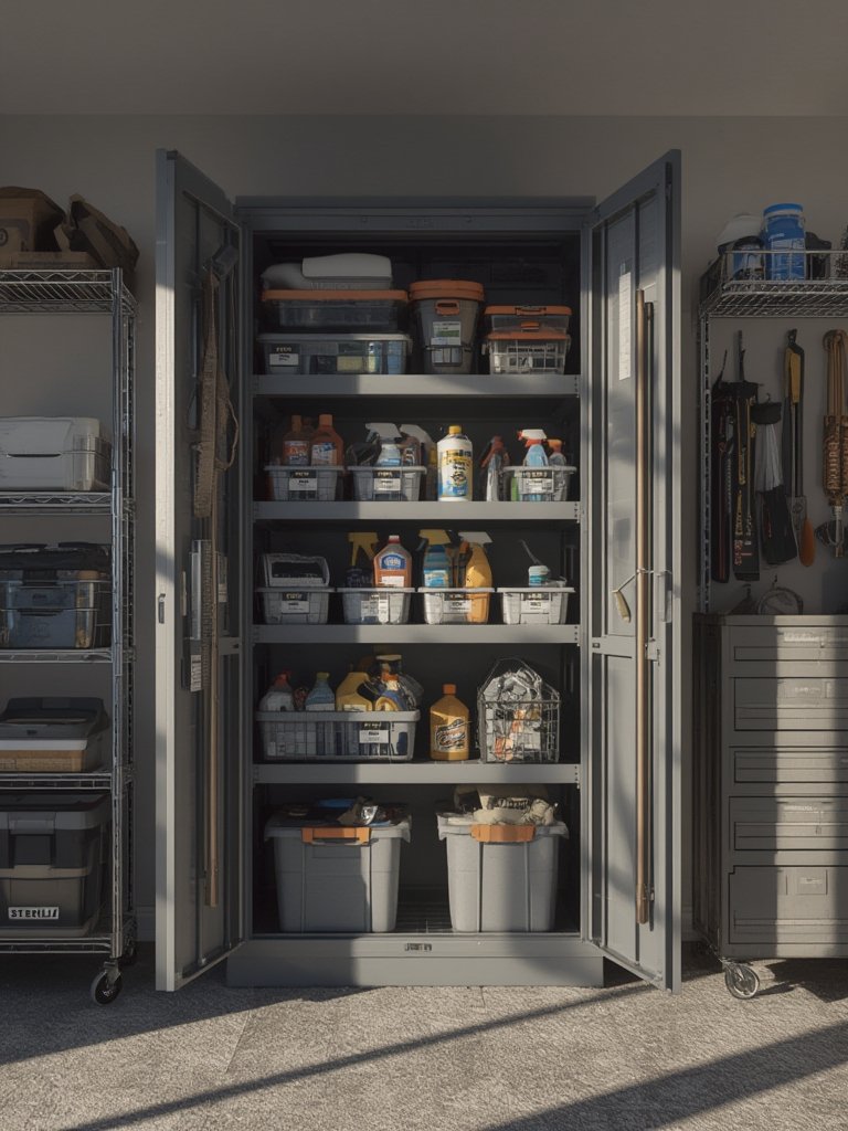 storage cabinet in action