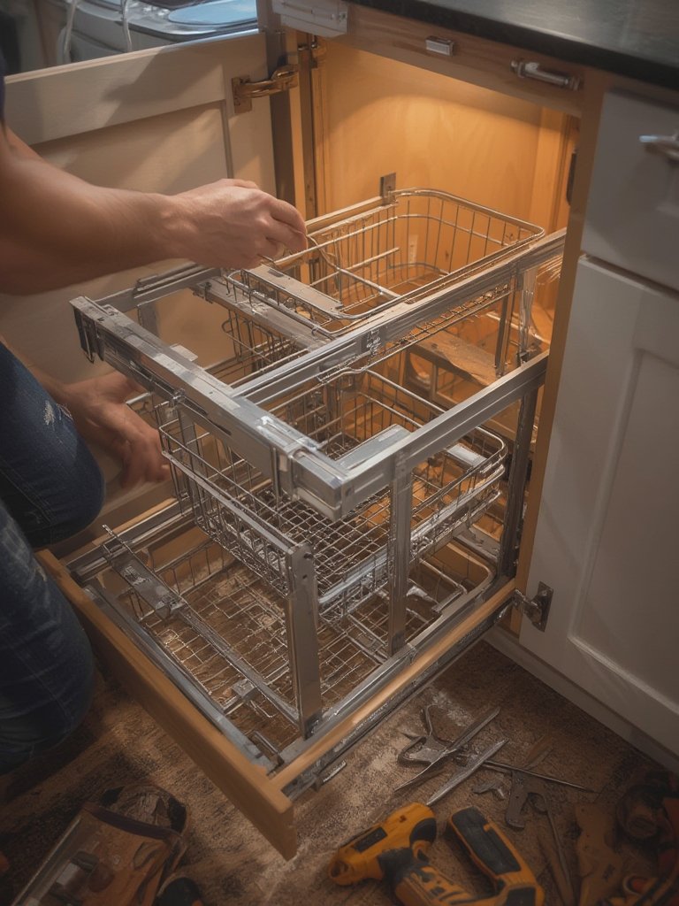 pull out cabinet organizers - Illustration 2