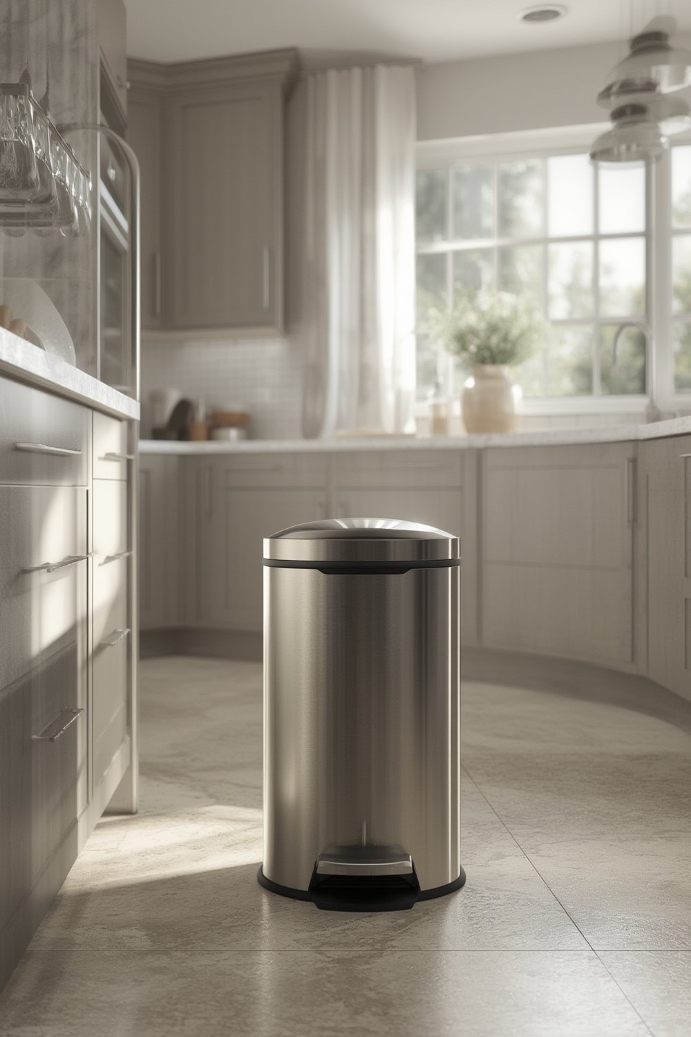 stainless trashcan product view