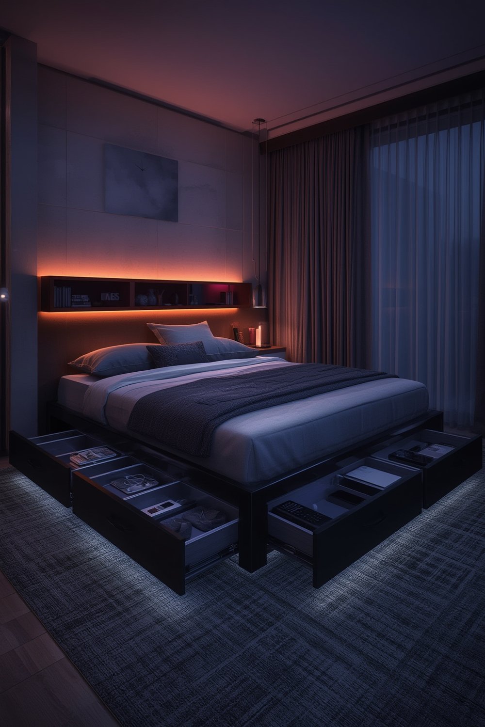 storage bed product view