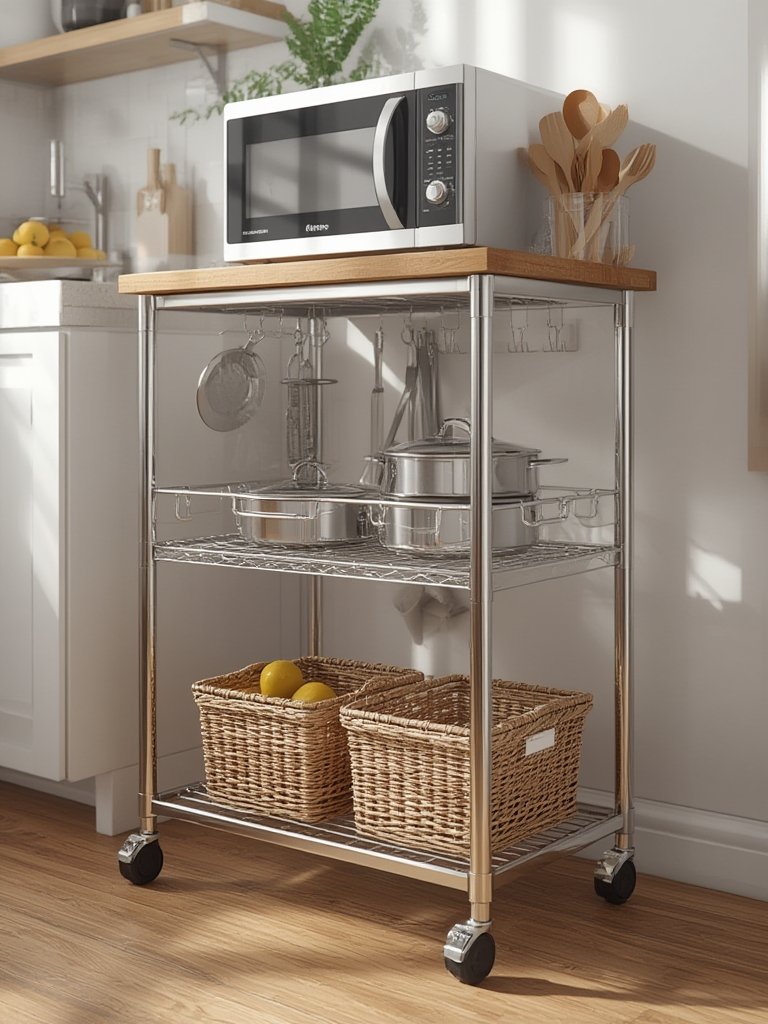 kitchen cart in action