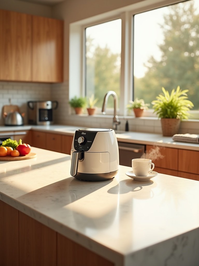 ceramic coating air fryer family meals product view
