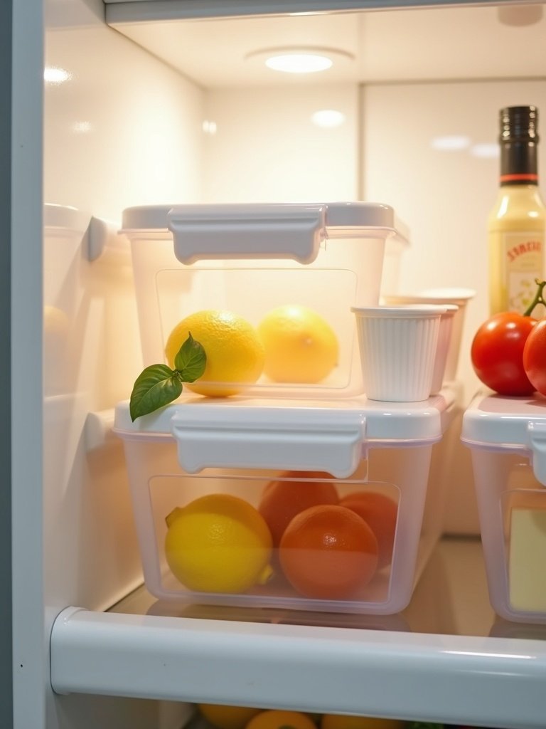 clear pantry organizer bins kitchen in action