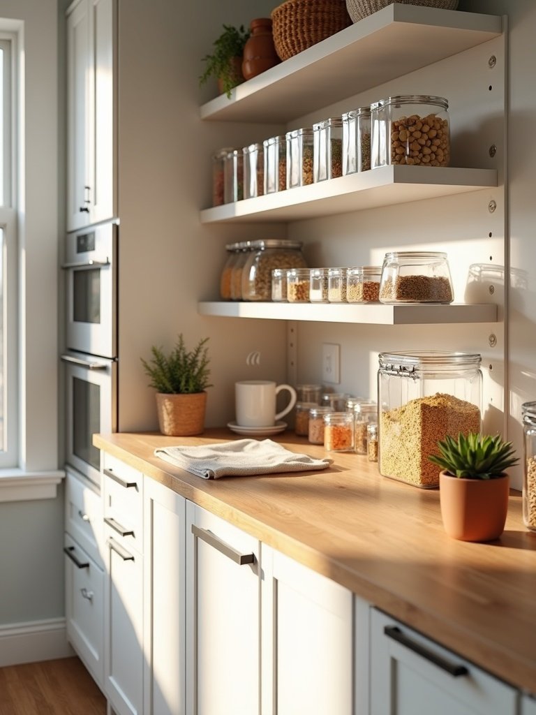 clear pantry organizer bins kitchen product view