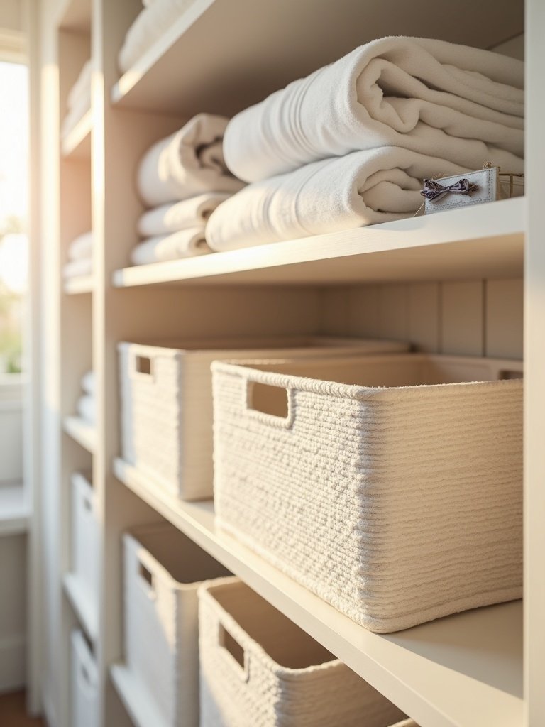storage baskets in action