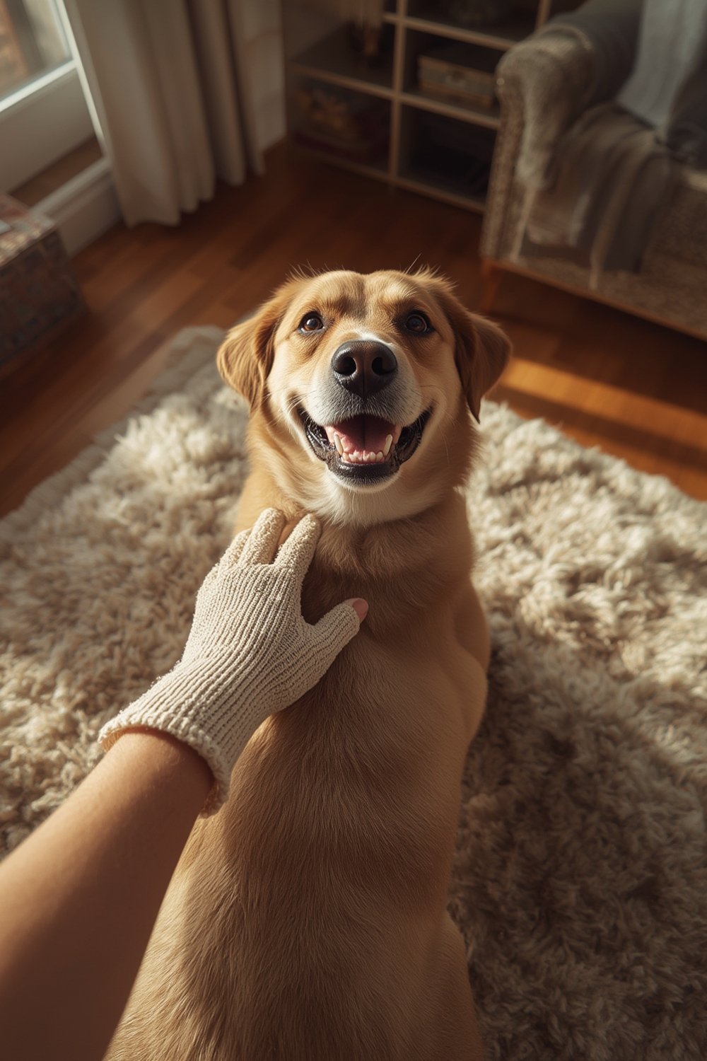 dog grooming gloves - Illustration 1