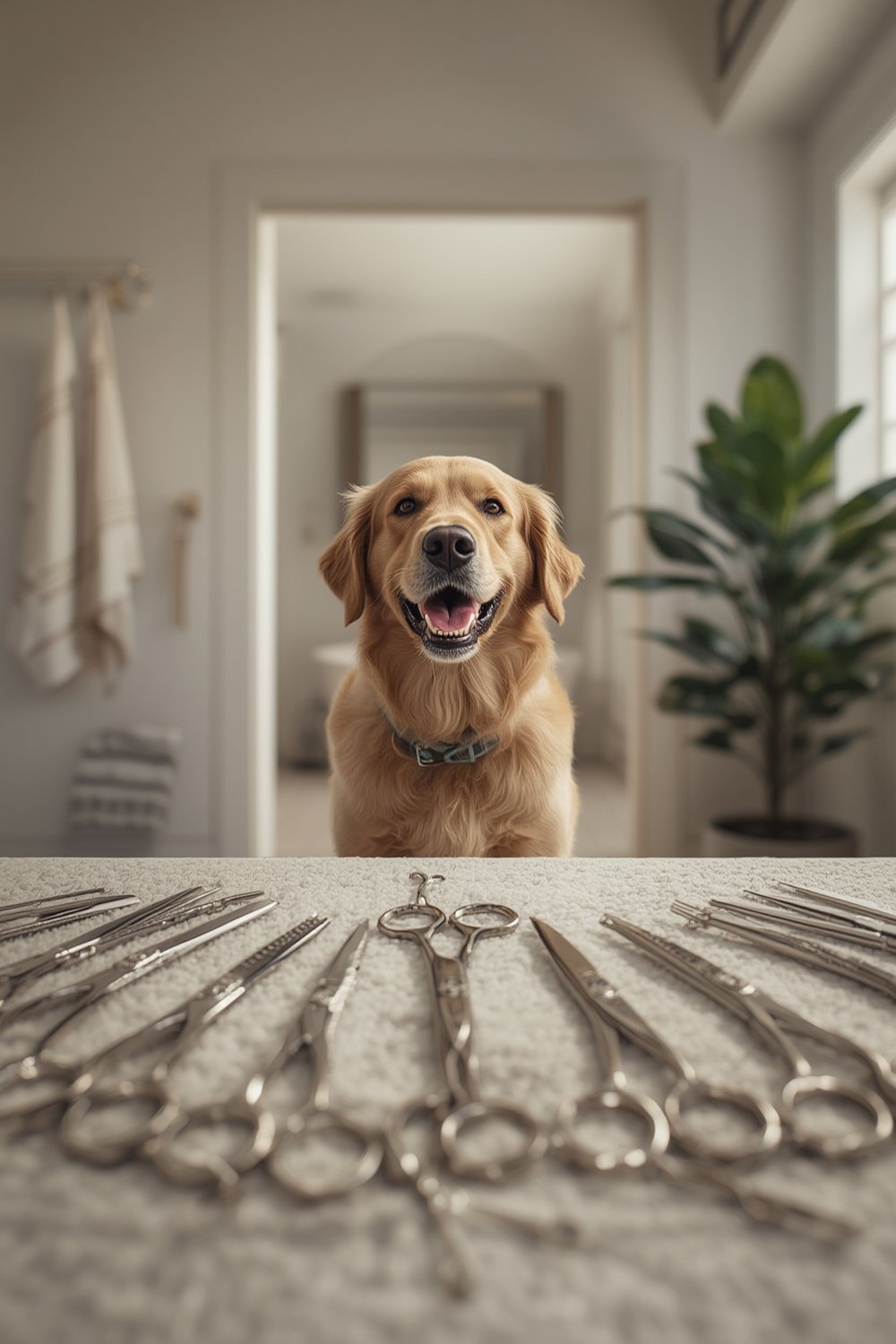 dog grooming scissors - Illustration 1