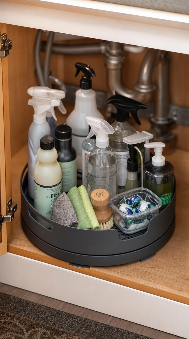 Revolving Under Sink Organizer Cabinet: 5 Proven Best Picks 3 revolving under sink organizer cabinet in action