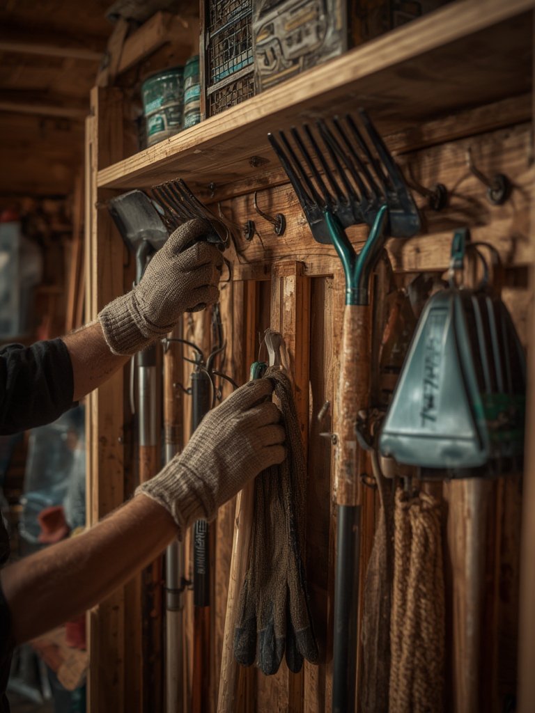 garden tool storage organizer - Illustration 2