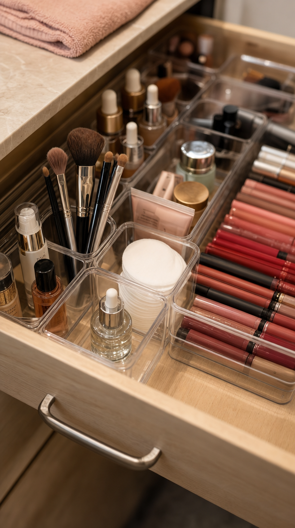 Clear Plastic Drawer Organizer Vanity: 7 Essential Best Tips 3 clear plastic drawer organizer vanity in action