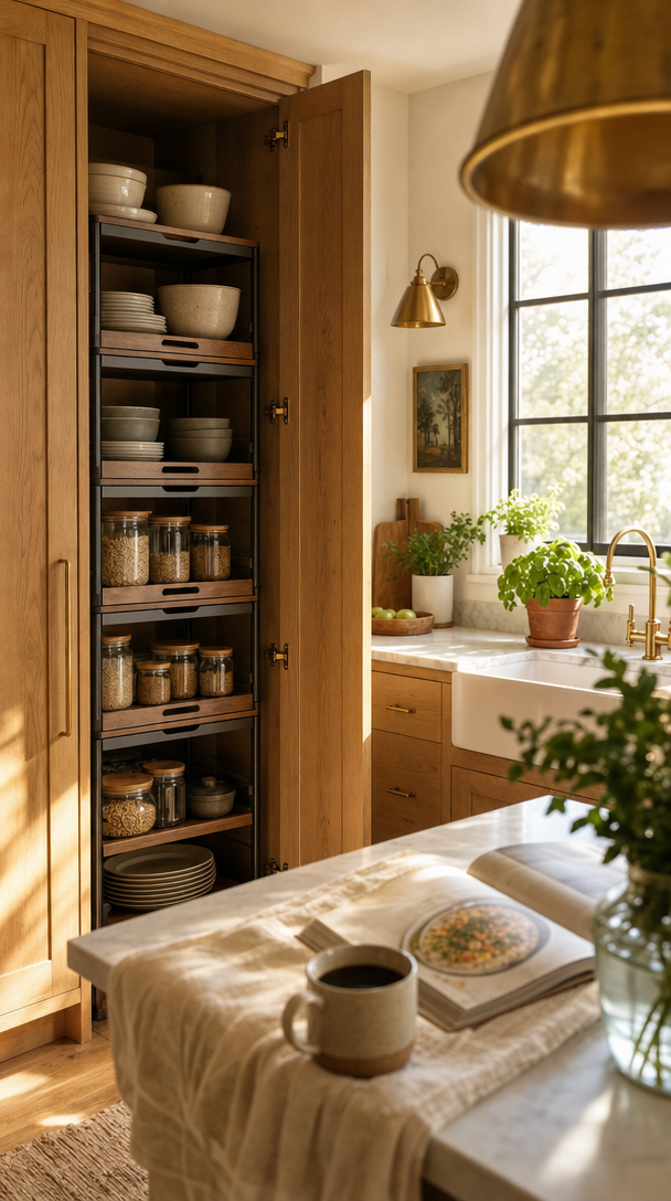 stackable cabinet organizer shelf kitchen product view