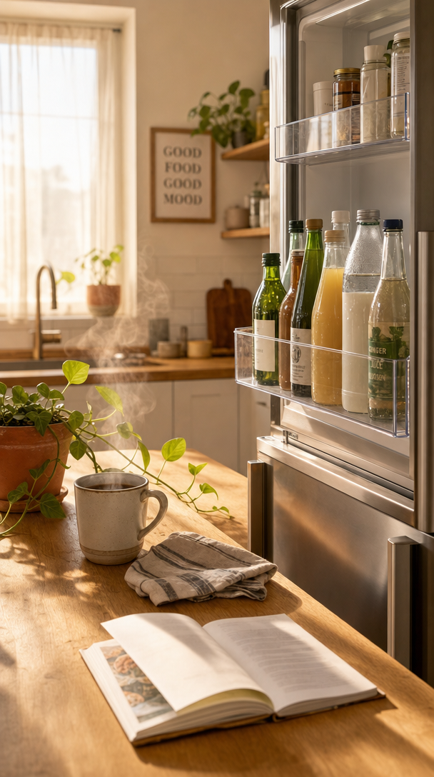 water bottle organizer for fridge product view