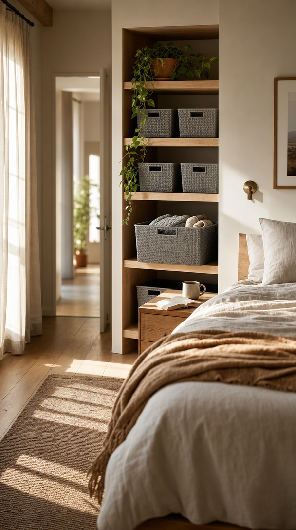 woven plastic storage baskets bedroom product view